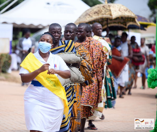 Ghanaian Community entering Akoma Pa Launch Events